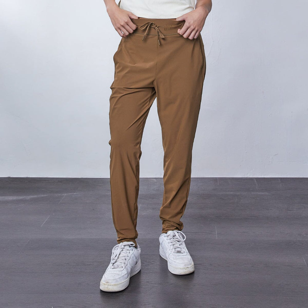 (No Photo Black) HOW-AIRY Mid Waist Ultra-breathable Cool Touch Quick Dry Full Length Jogger Jogger Her own words SPORTS Breen XS 