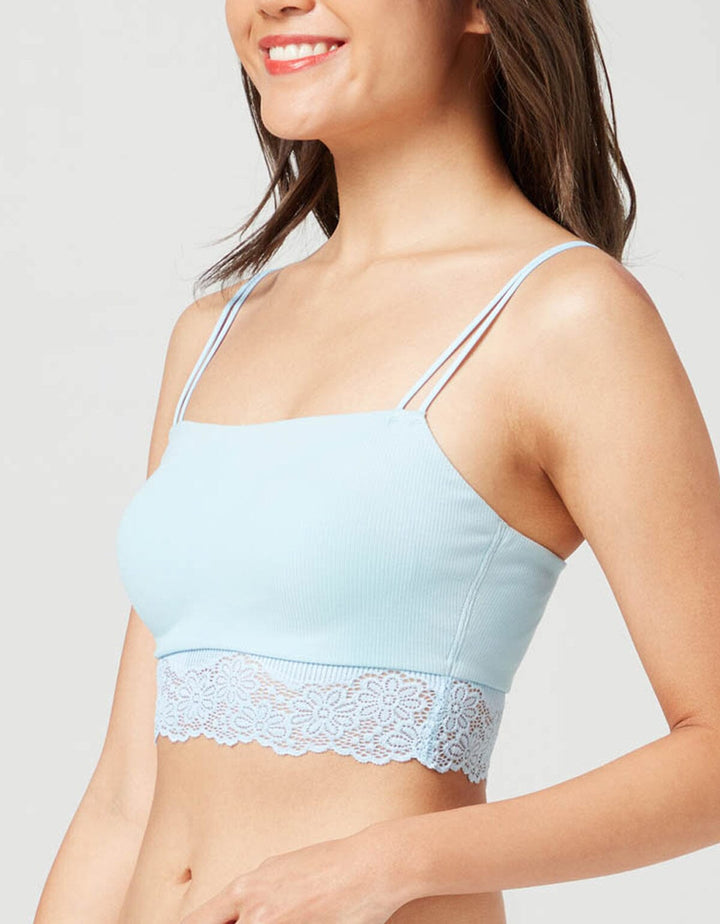 COTTON Longline Bra Top Bra Her own words 