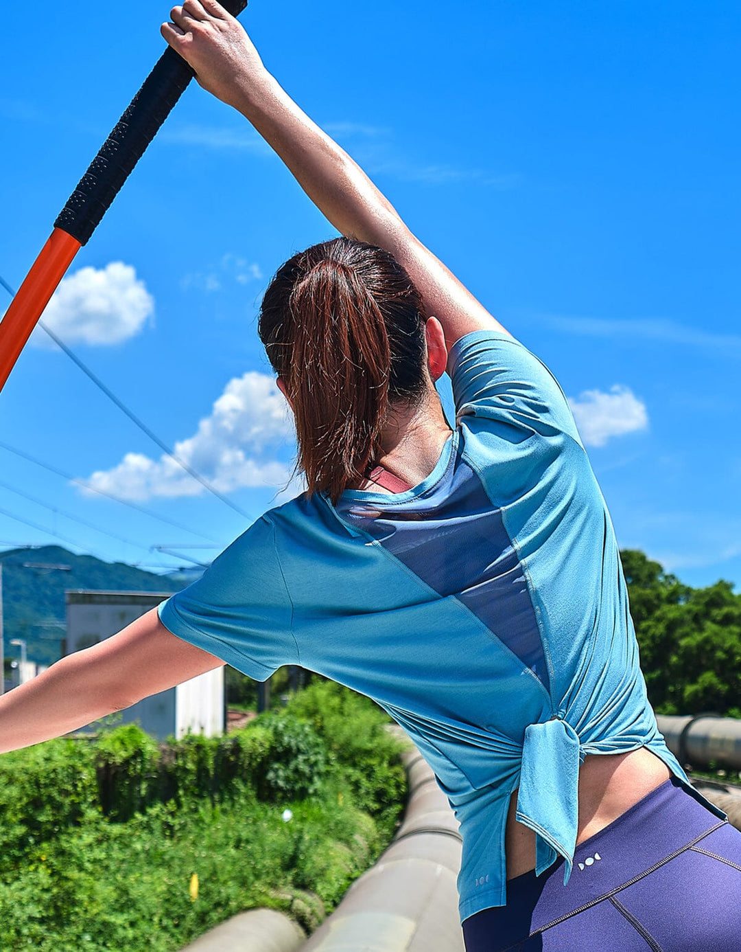 HOW- EFFORTLESS Yoga Short Sleeve Tee Tops Her own words SPORTS 