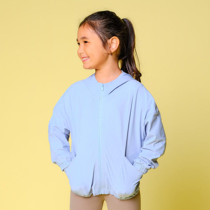 Kids HOW-STAYDRY UV Protection Cool Touch Quick Dry Running Jacket Tops Her own words 