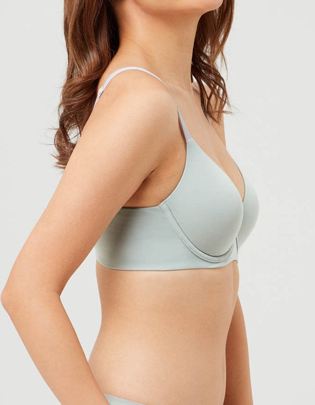 SUSTAINABLE Sea Island Cotton Full Coverage Lightly Lined Bra Bra Her own words Light Stone 70B 