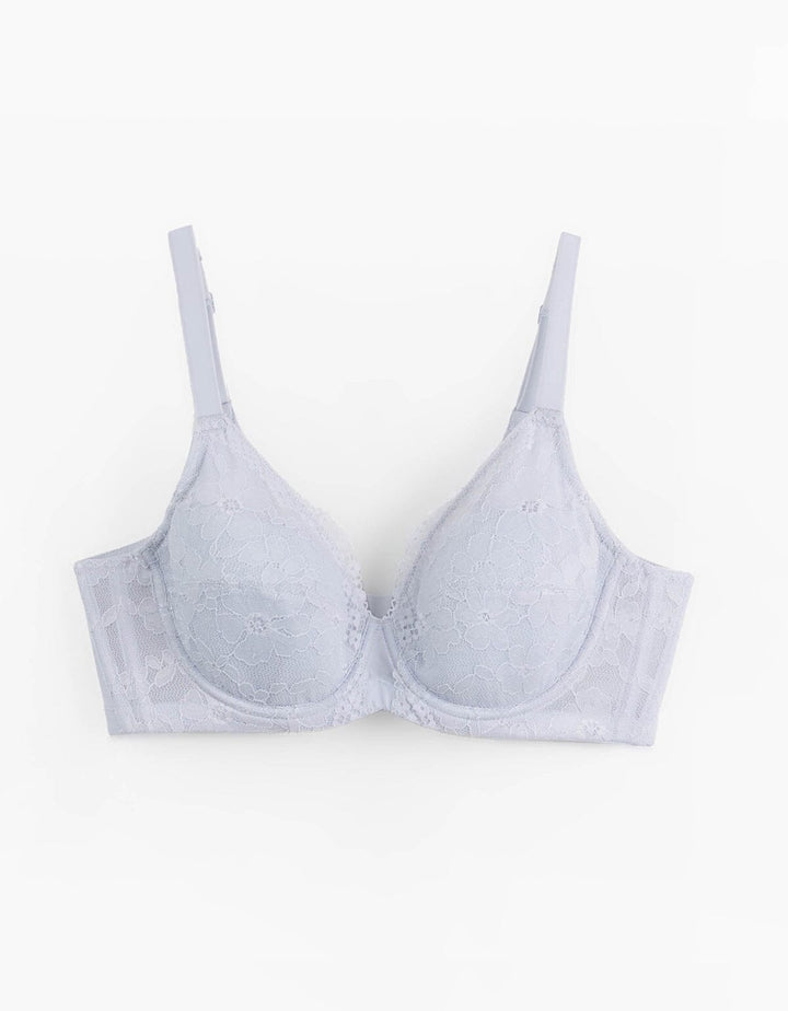 AIRY Butterfly Lightly Lined Lace Bra Bra Her own words Gray Dawn 75D 