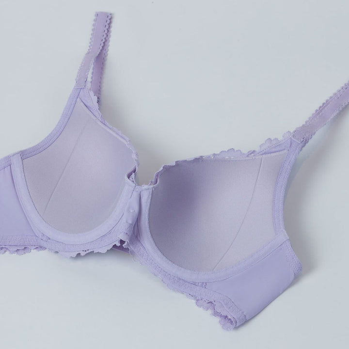Sustainable REherbafoam™ Soft Touch Full Coverage Lightly Lined Lace Bra Bra Her own words Orchid Petal 75C 