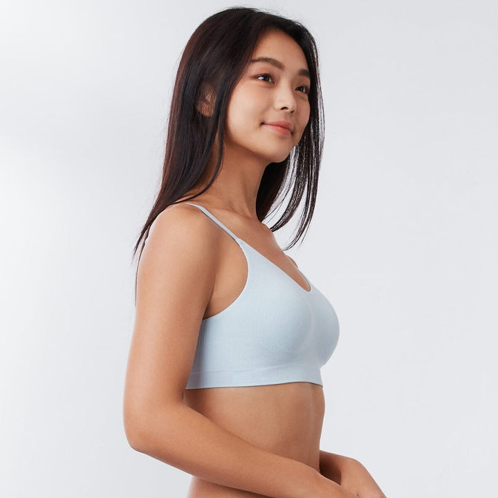 Sustainable REherbafoam??? & REextraSkin??? W-Shape Support Seamless Knit Bra Top Bra Her Own Words 