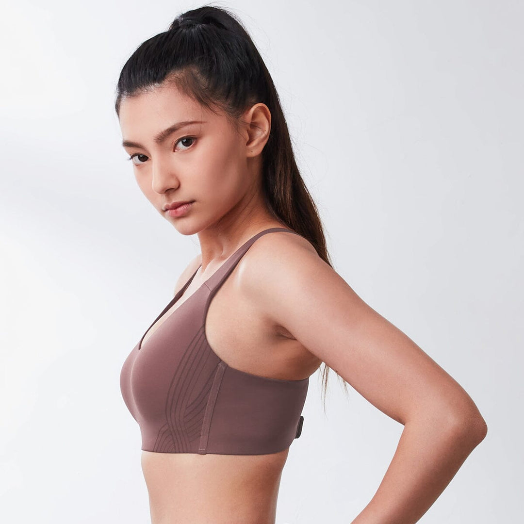 Sports Max High Impact Sports Bra Sports Bra Her own words SPORTS Deep Mahogany 70B 