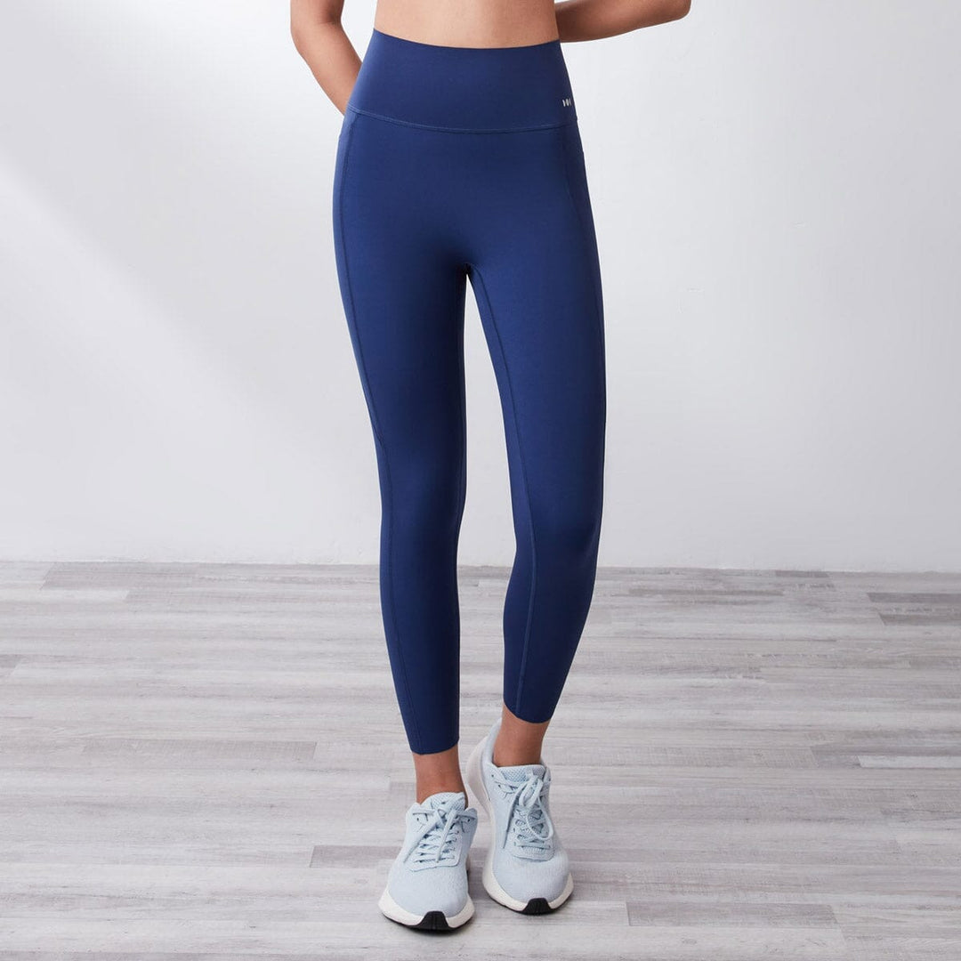 Mid-Waist Float UV Protection Cropped Petite Sports leggings Leggings Her own words SPORTS Medieval Blue S 