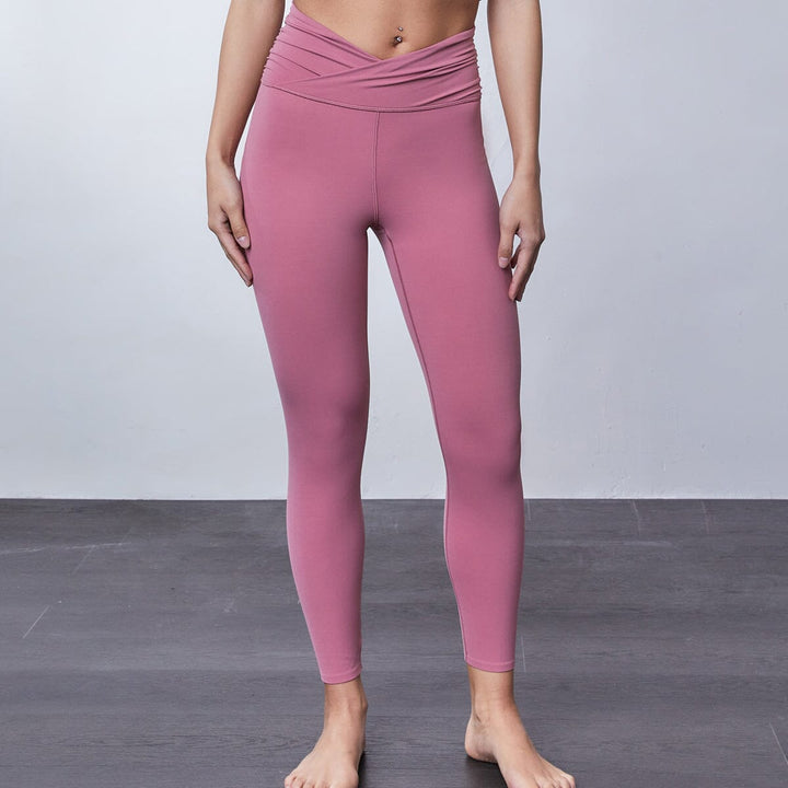 HOW- EFFORTLESS Mid V-Waist UV Protection Cropped Sports leggings Leggings Her own words SPORTS 