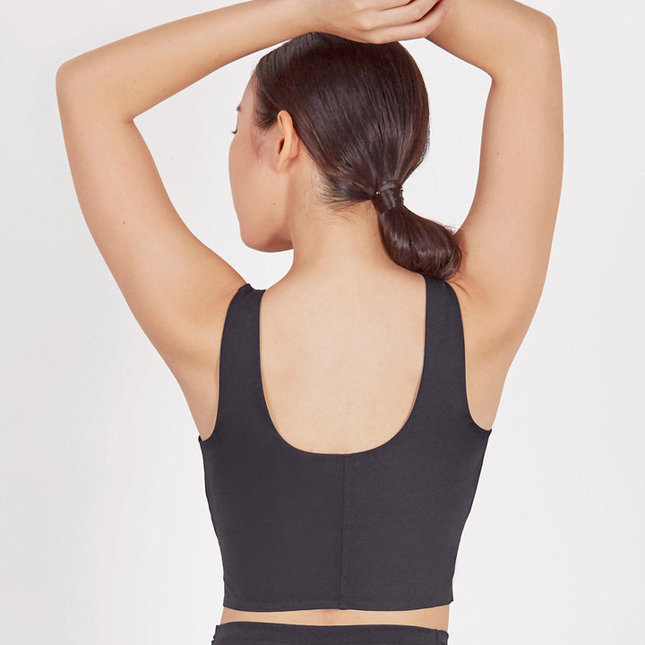 Extra Skin™ Twist Front Longline Sports Bra Sports Bra Sweat Float 