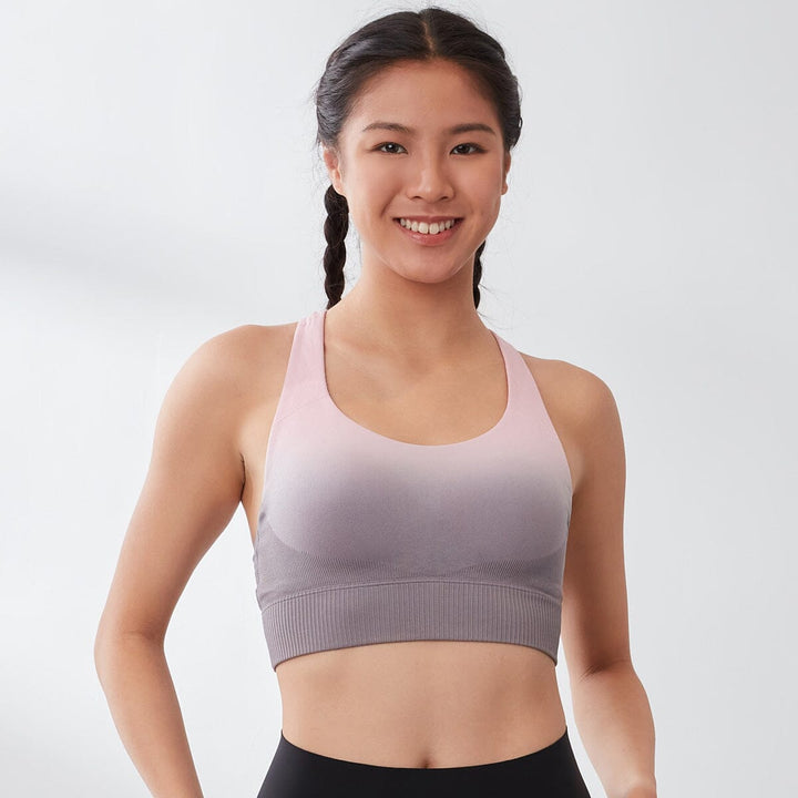 Sustainable REherbafoam™ & REextraSkin™ Medium Impact Knit Zip Sports Bra Her own words SPORTS 